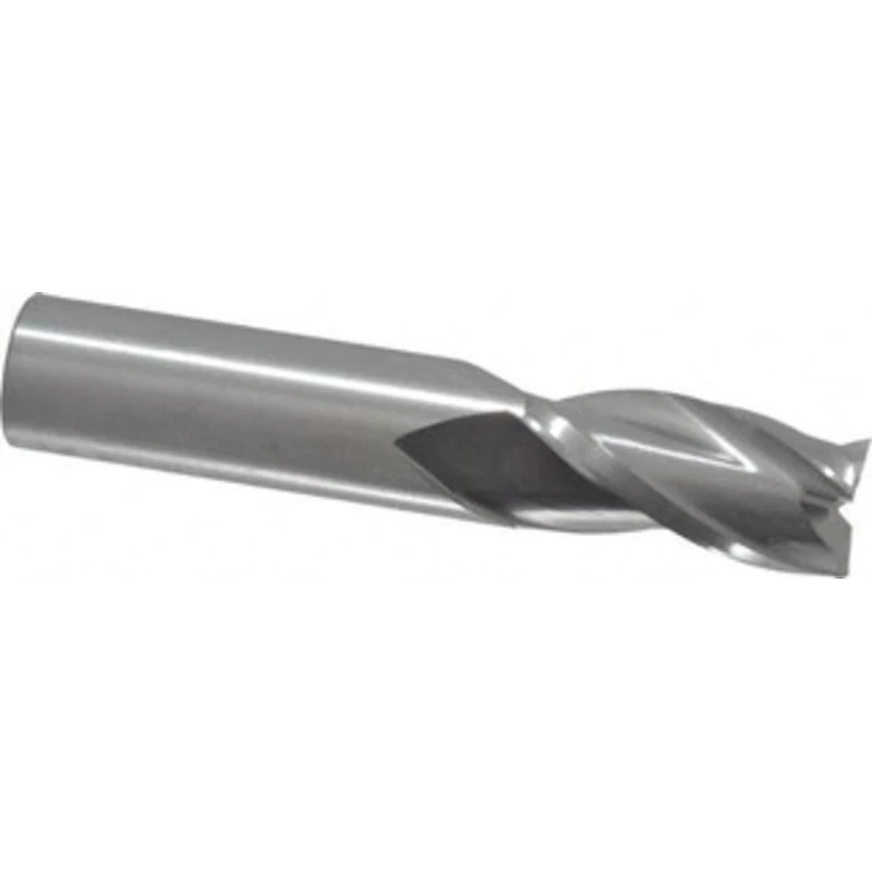 RobbJack 3/4, 1-1/2 LOC, 3/4 Shank Diam, 4 OAL, 3 Flute, Solid Carbide Square End Mill Single End, Uncoated, Spiral F...